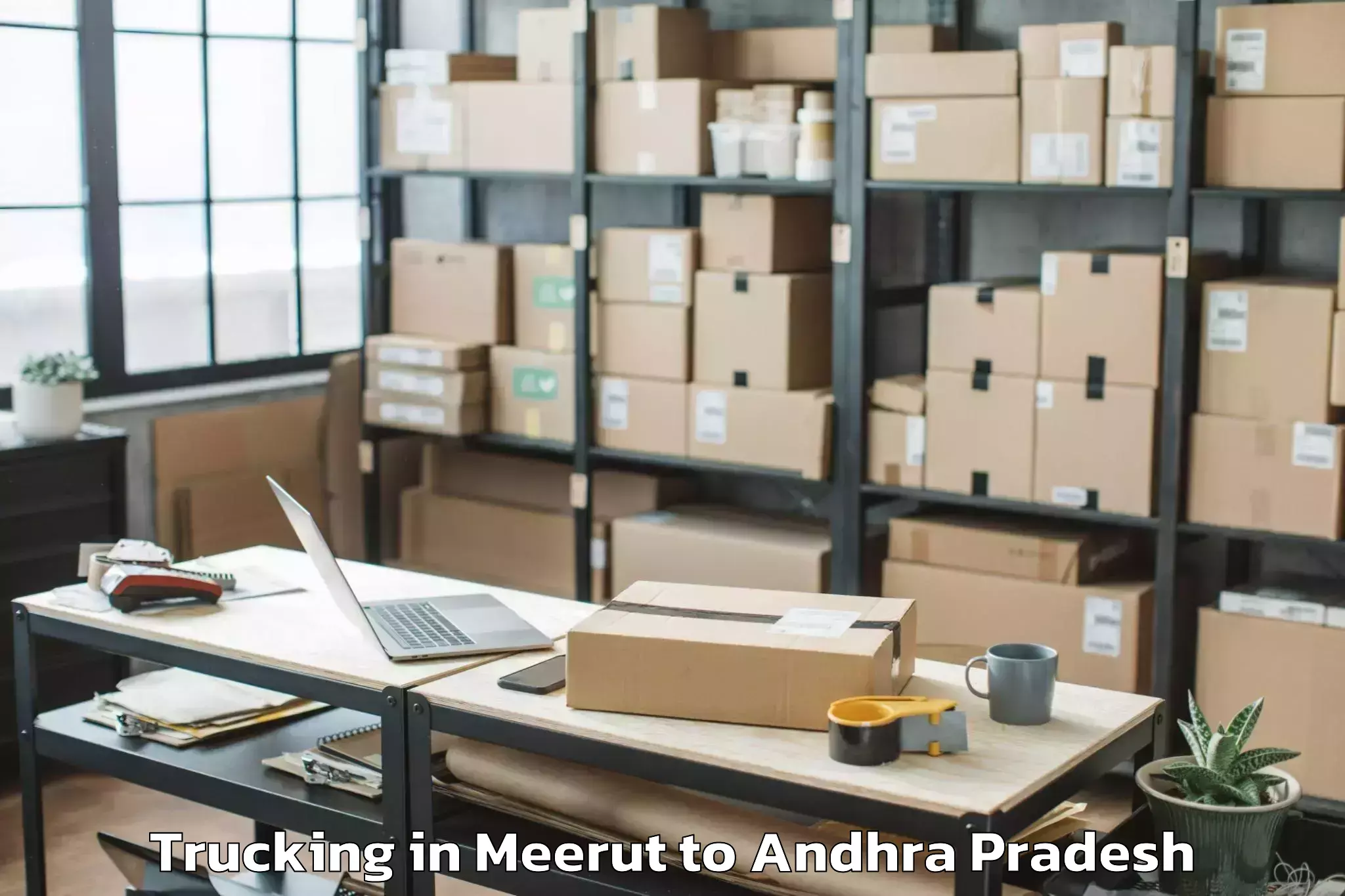 Book Meerut to Duttalur Trucking Online